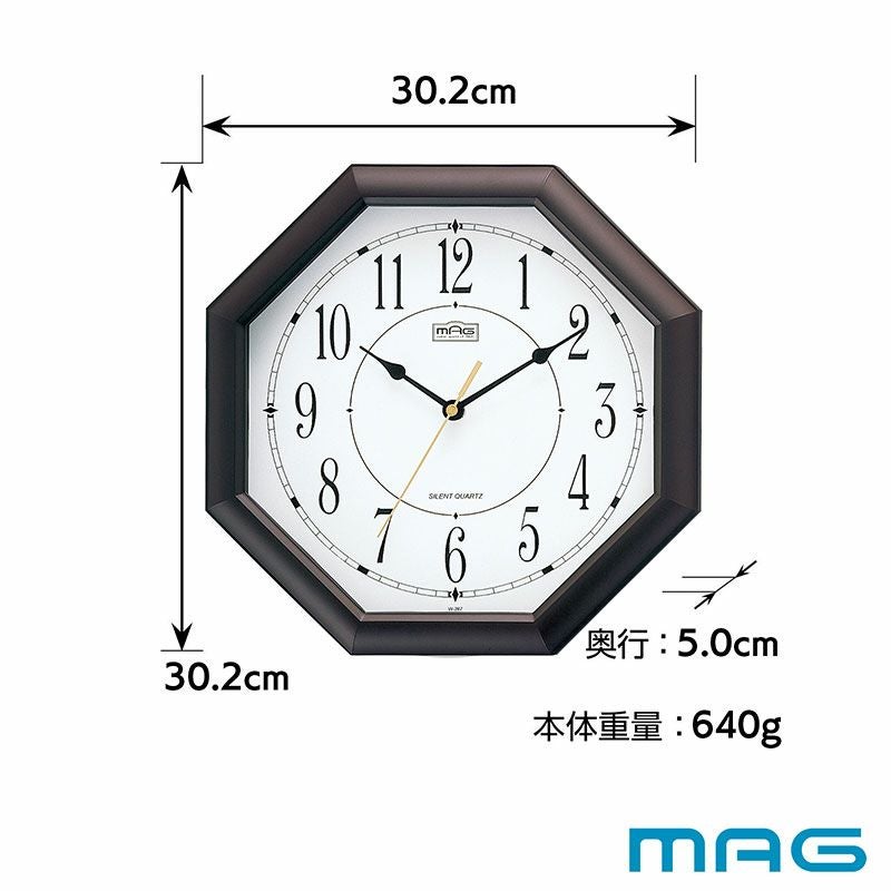 MAG(マグ) 壁掛け時計 オクターゴ W-287