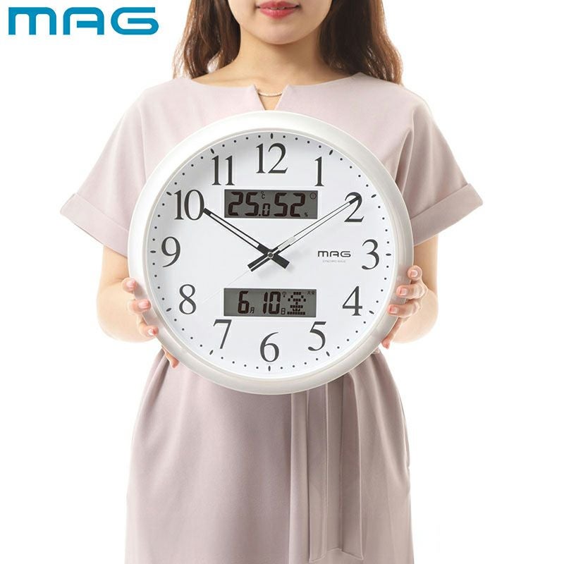MAG(マグ) 電波壁掛け時計 ダブルリンク W-711