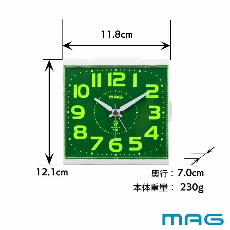ライト自動点灯目覚まし時計 アンドン