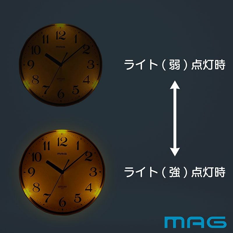 いつも優しく見守ってくれてる母なる摩天楼その名も掛け時計 ライト自動点灯電波時計 灯(トモル)