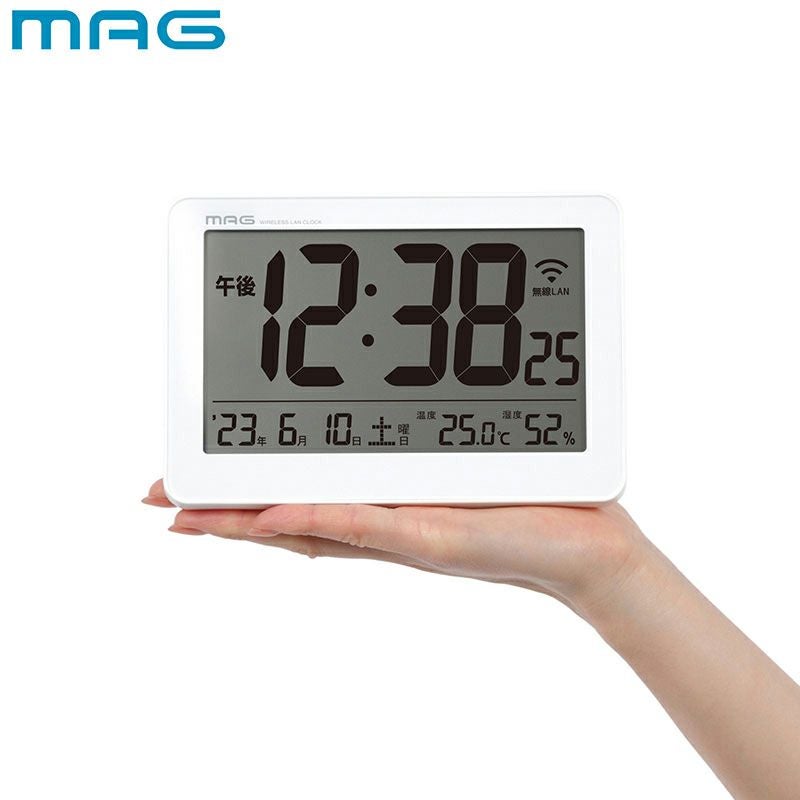 MAG(マグ) 無線LAN置掛両用時計セットレス W-787