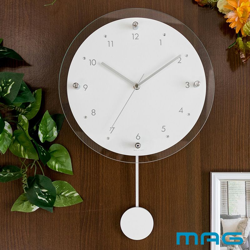 MAG(マグ) 電波振子掛時計 アンティールⅡ W-797