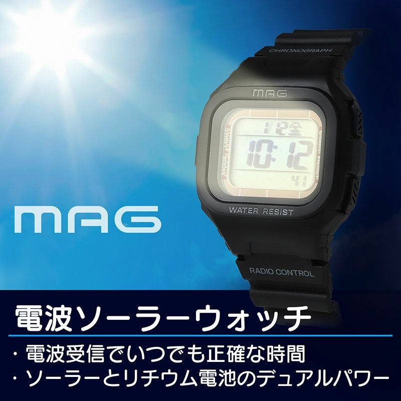 【みゃうみゃう】4℃ソーラーウォッチ 電波ソーラーウォッチ ウエーブフォース