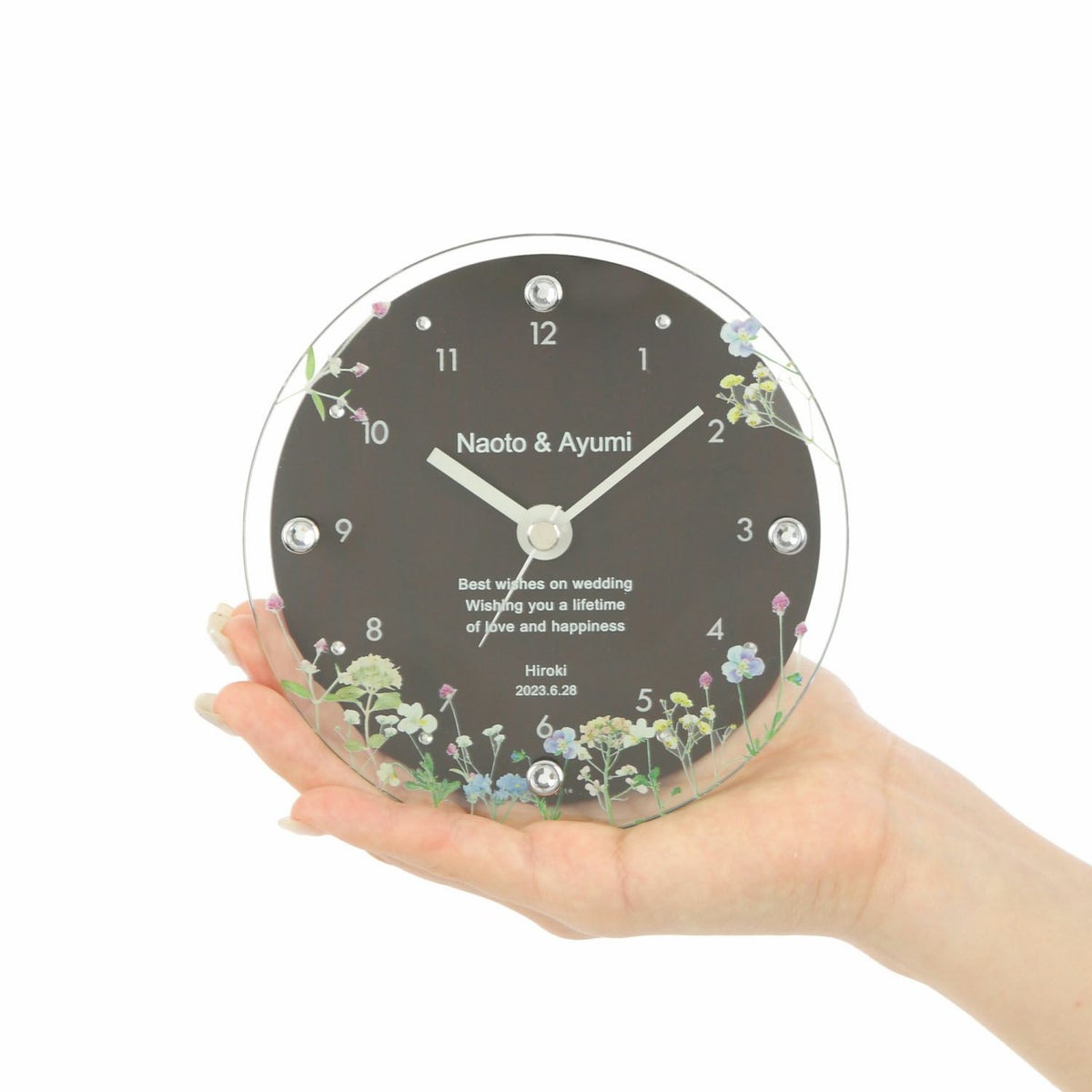 MAG名入れ時計 置時計 「ブーケ」 T-789_116