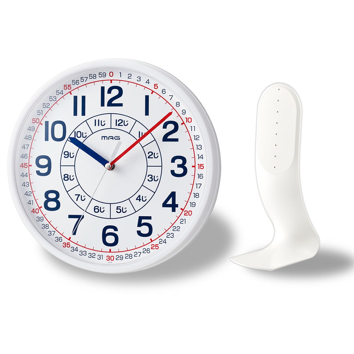 MAG(マグ) 知育時計よーめるスタンド付きセット W-736ｘ1 N-033ｘ1