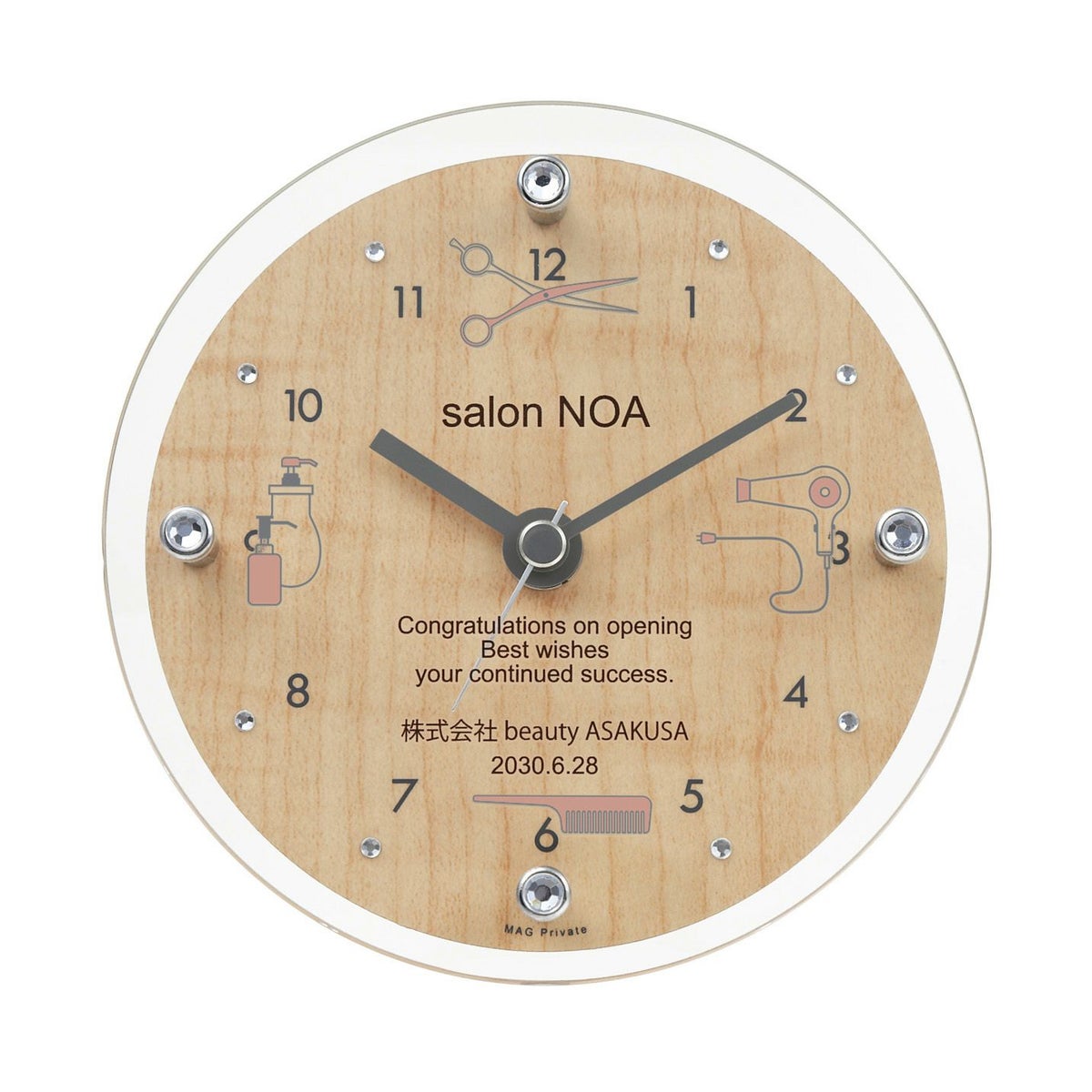 MAG名入れ時計 置時計 「ヘアサロン」 T-789-CO_105