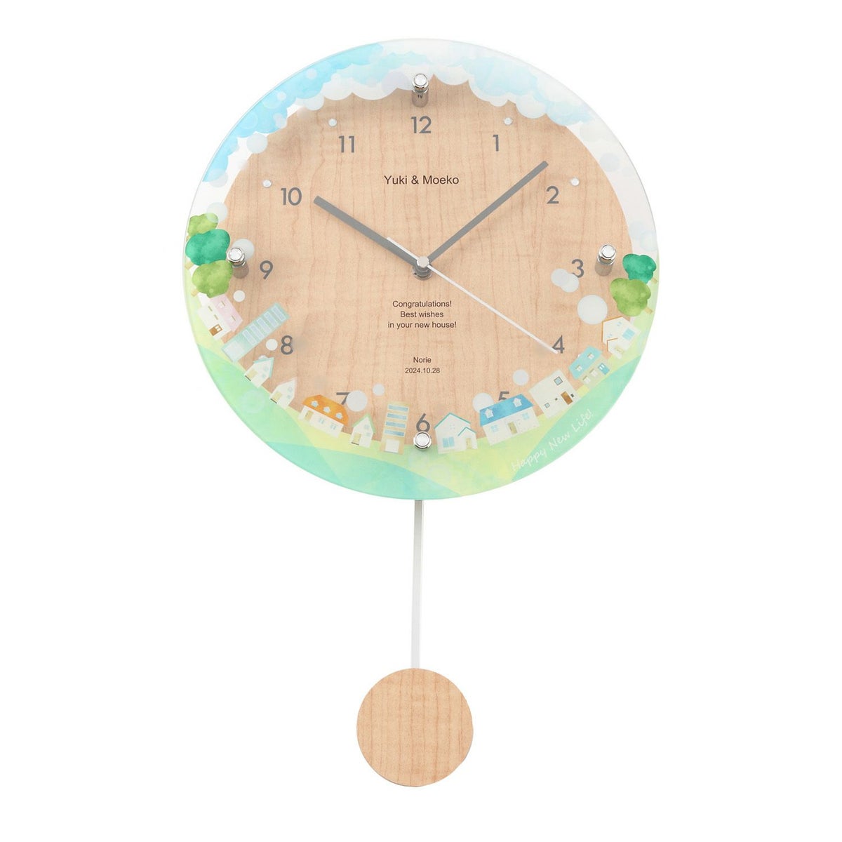 MAG名入れ時計 電波振り子時計 「ニューライフ」 W-797-CO_107