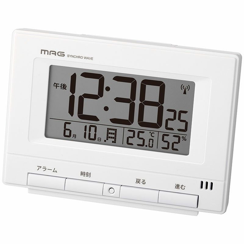 自動点灯機能付き電波時計 ロン T-790