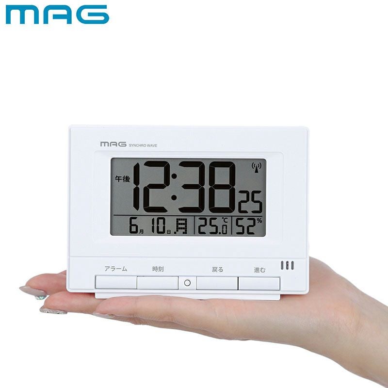 自動点灯機能付き電波時計 ロン T-790