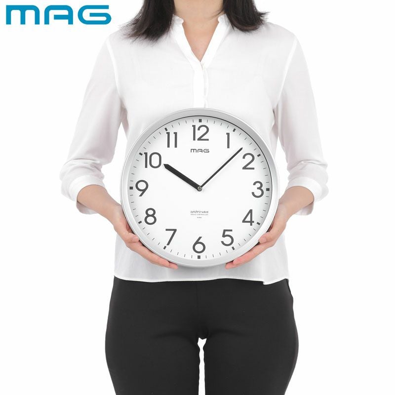 MAG電波掛時計 エコグリン W-804