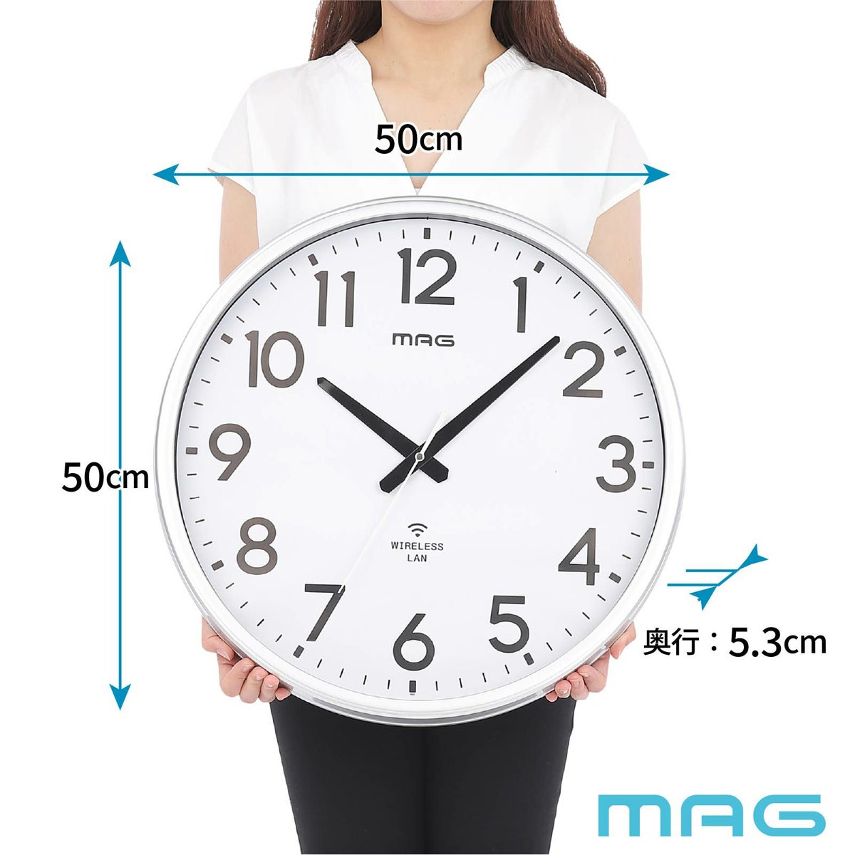 無線LAN掛時計 W825