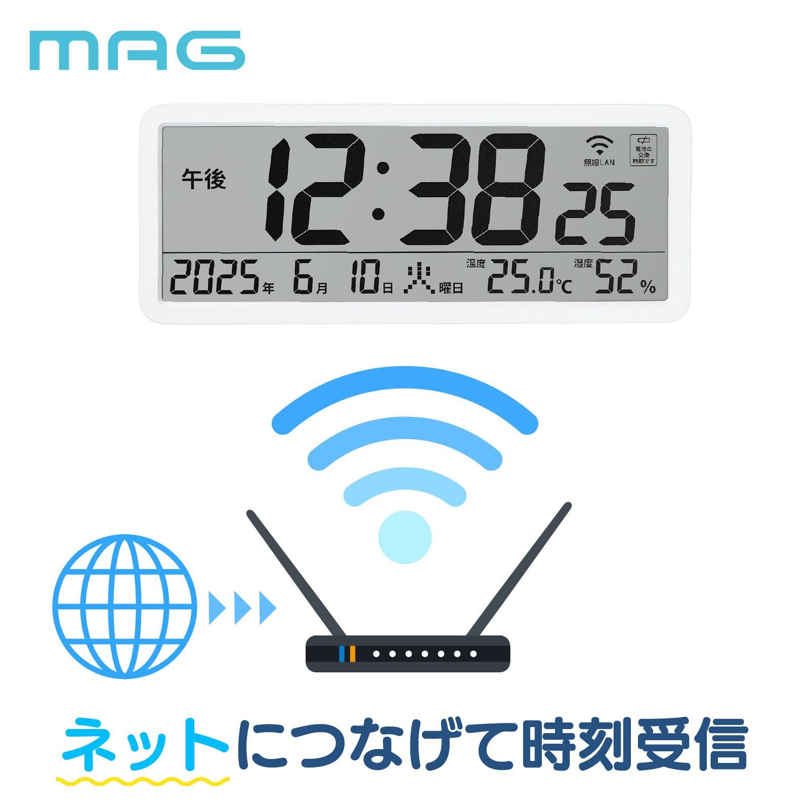 無線LAN時計 T801