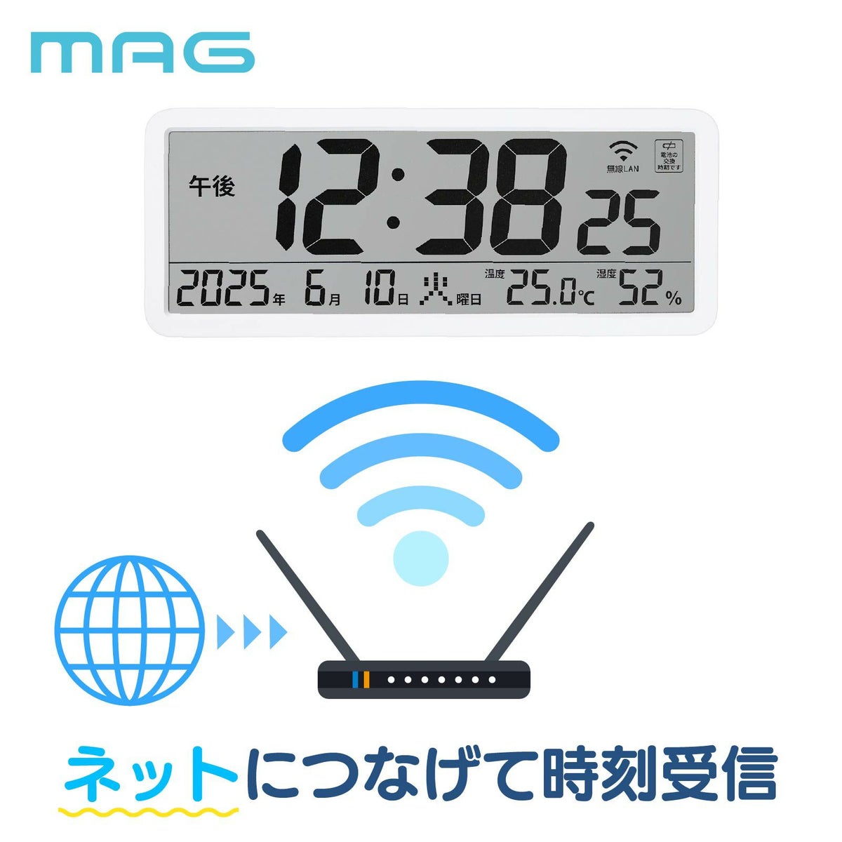 無線LAN時計 T801