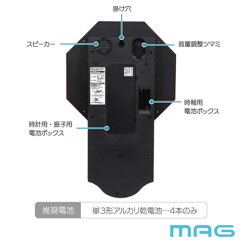 時報掛時計 W828　W828BRZ