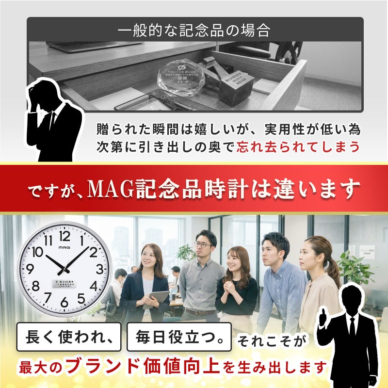 大型無線LAN掛時計 W825 (記念品)