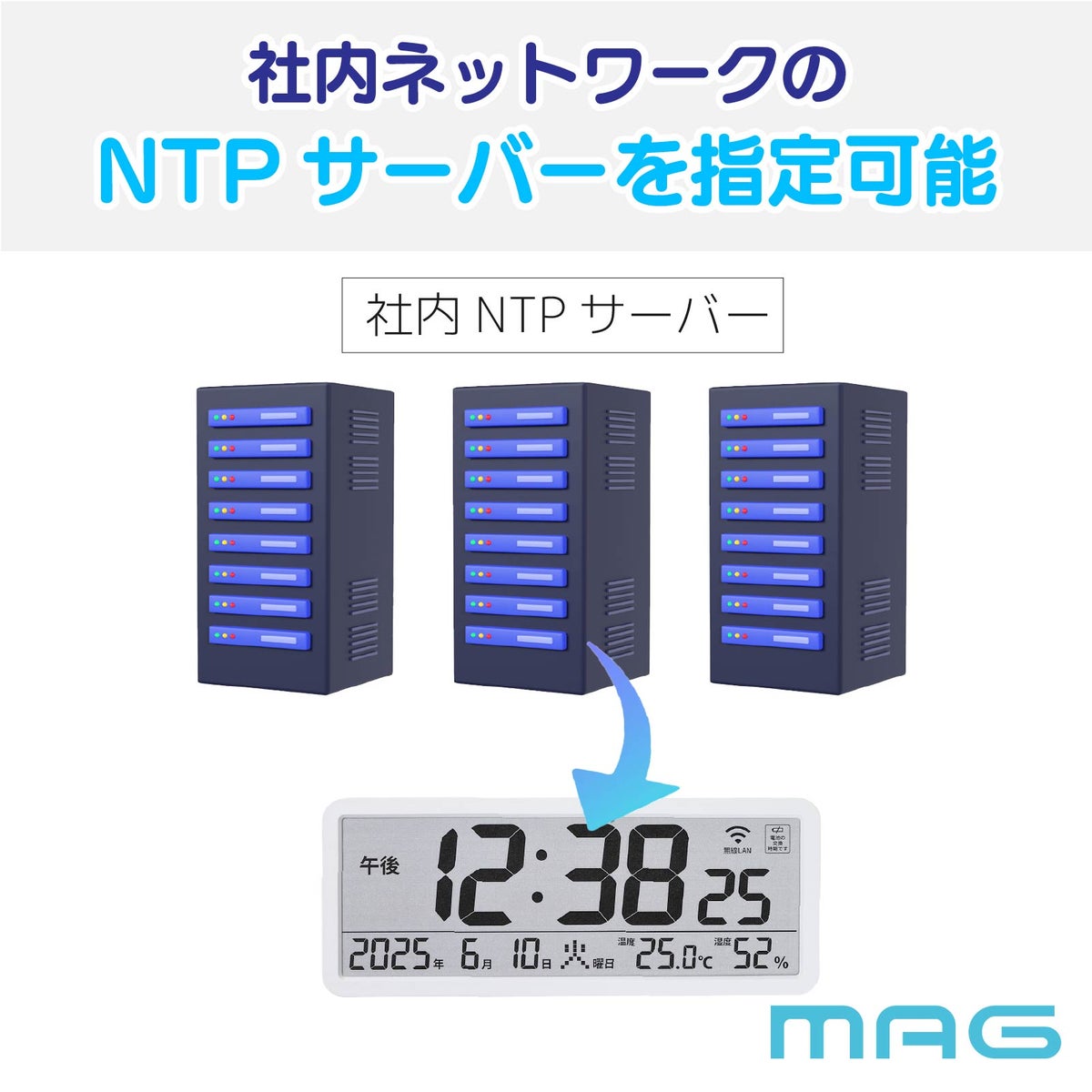 無線LAN時計T801【5台セット】