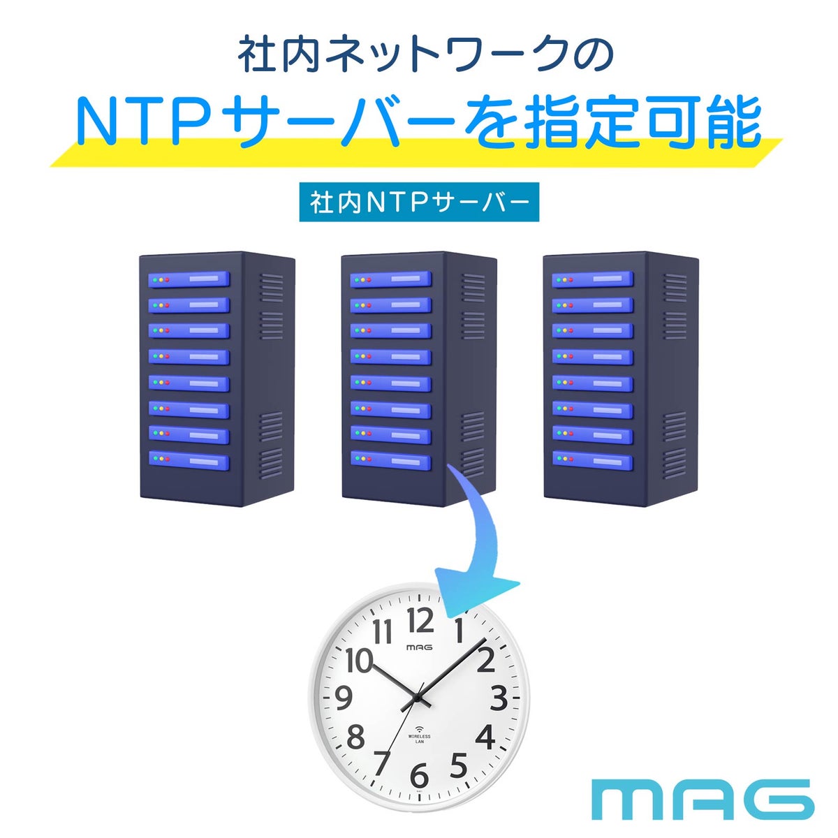 無線LANアナログ時計 シグナルキーパー 【5台セット】