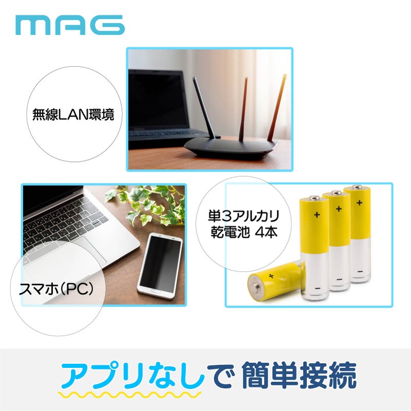 無線LAN大型時計 W821WHZ